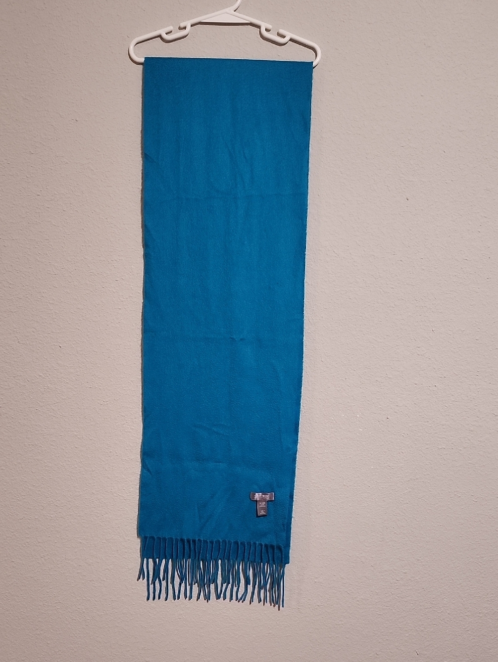 Charter Club Cashmere Scarf in Teal Blue